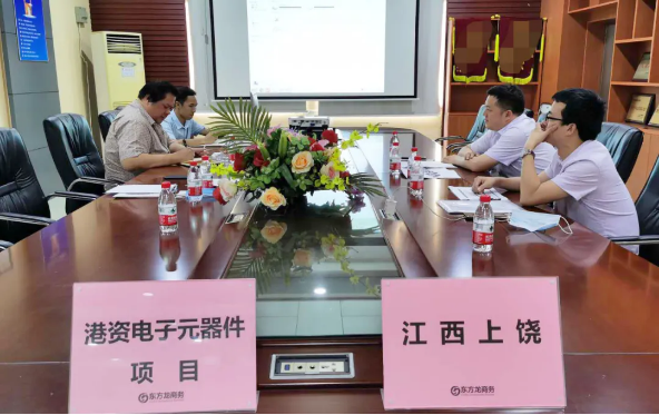 陪同政府園區(qū)赴港資電子元器件投資選址項(xiàng)目方對接考察，為項(xiàng)目合作提供全方位服務(wù)