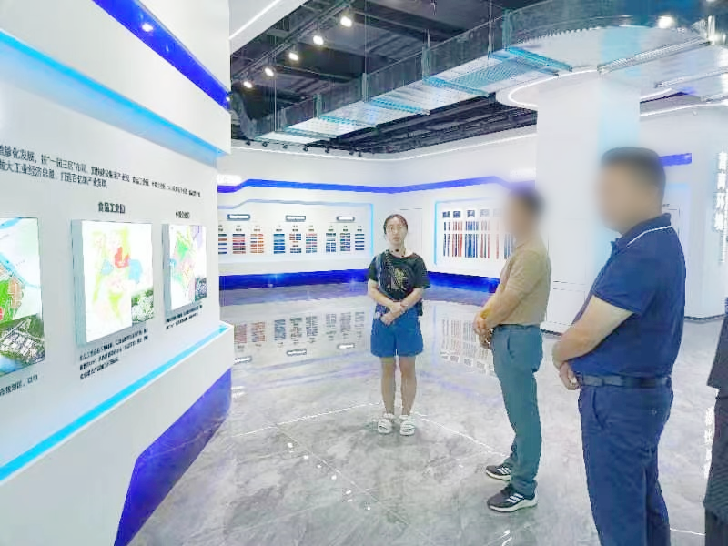細分行業龍頭企業！光源顯示材料投資選址項目方考察四川某地方政府