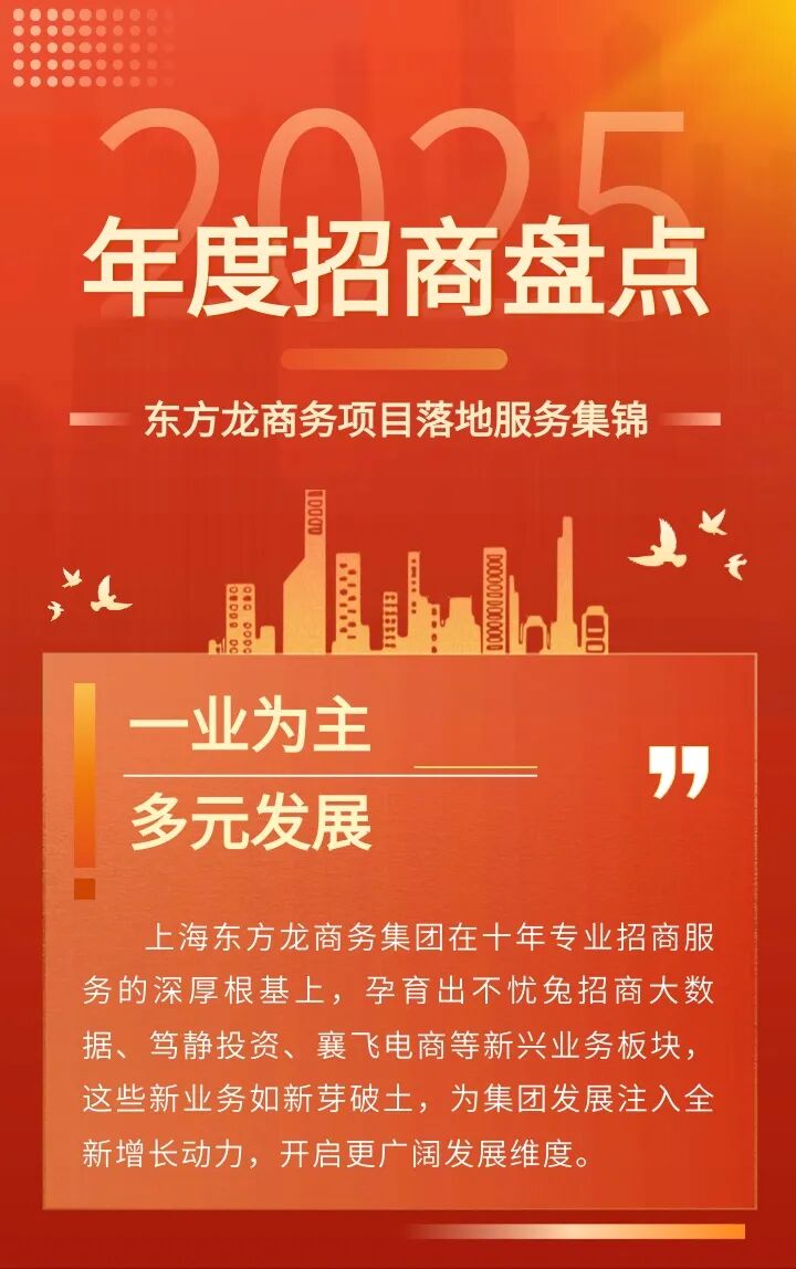 【2025年度招商盤點】以奮斗之狀態，點亮招商新版圖！上海東方龍商務集團落地服務集錦來了！